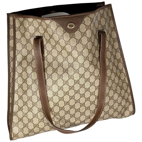 gucci shopping tote|gucci canvas large tote.